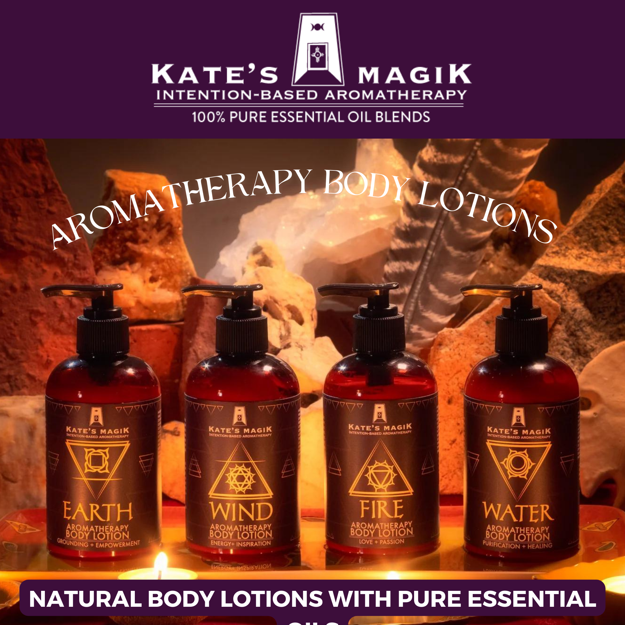 Kate's Magik - Wholesale Aromatherapy Lotion/Oil - Natural Aromatherapy Body Lotion - Water3
