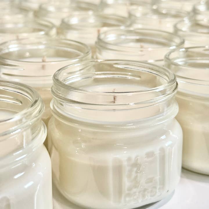 Candle Cabana - Wholesale Jar/Filled Candle - 4 oz Mini Mason Jar Private Label - 100% Natural Soy Candle