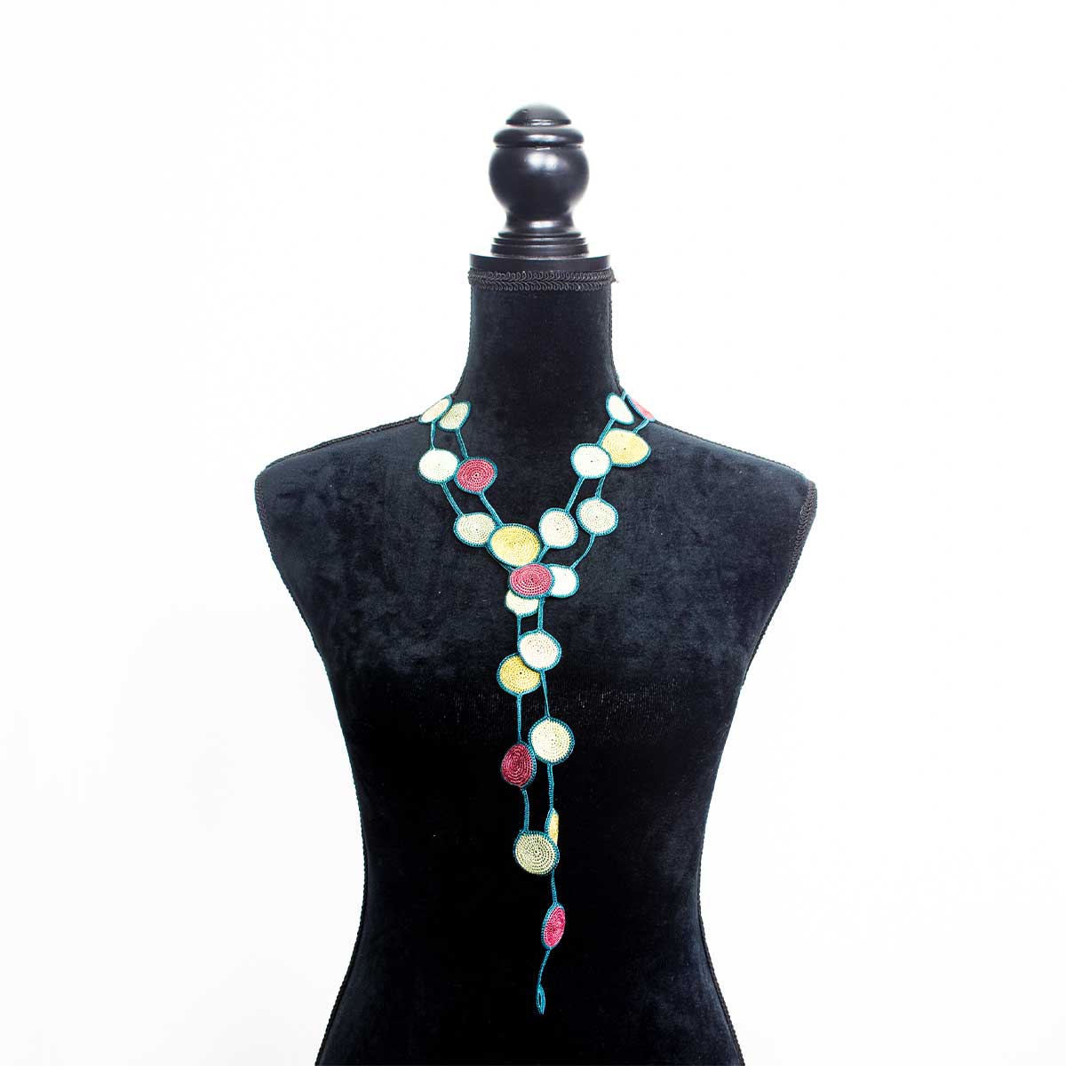 Silk Wool and Bijoux - Wholesale Scarf - Women's - Rainbow OYA Scarf Necklace4