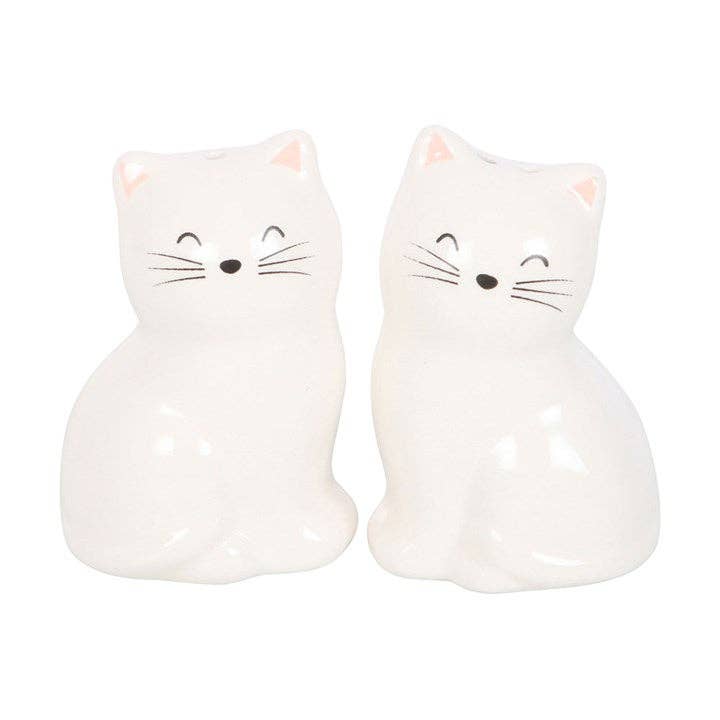 Something Different Wholesale – wholesale Salt & pepper shaker set – White Cat Shaped Salt and Pepper Shakers1