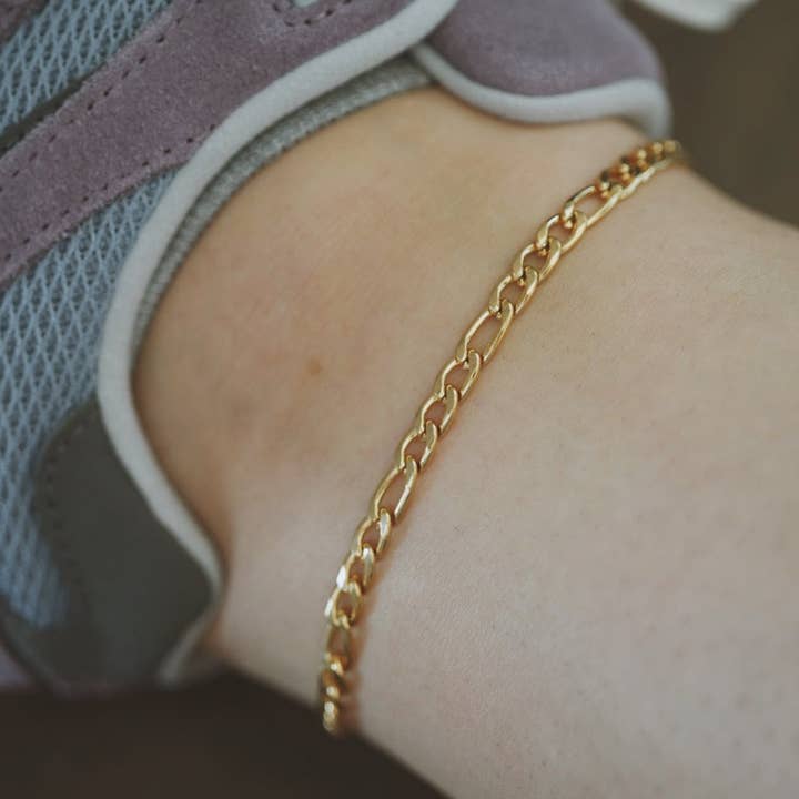 AnimiraJewels - Tobillera de cadena Figaro para venta al por mayor de Animira Jewels