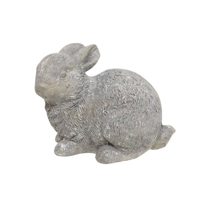 Col House Designs - Wholesale Decorative Figurine - Gray Resin Bunny, 4 Assorted5
