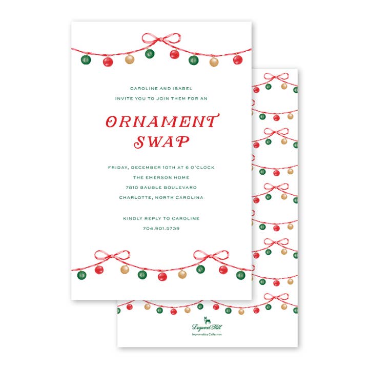 Invito alla rinfusa Jingle Baubles Garland per la vendita all'ingrosso da parte di Dogwood Hill