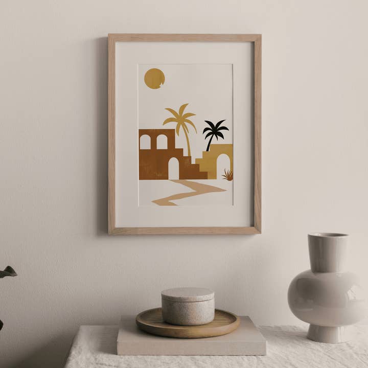 Impression d'art de paysage bohème pour la vente par Coral Cove Studio