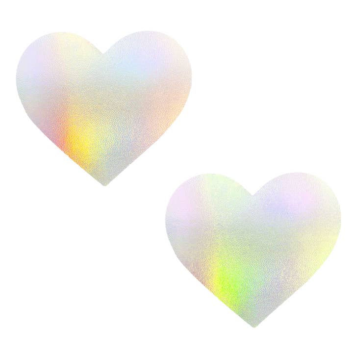Holografisk Care Bare Stare Holographic I Heart U Nippleöverdrag för wholesale på Faire