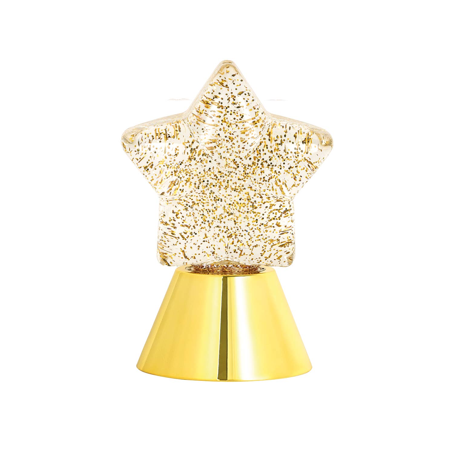 Opjet Paris - Vente Lampes d'appoint/de bureau - Lampe décorative Etoile doré brillant à piles L12 P10 H18cm