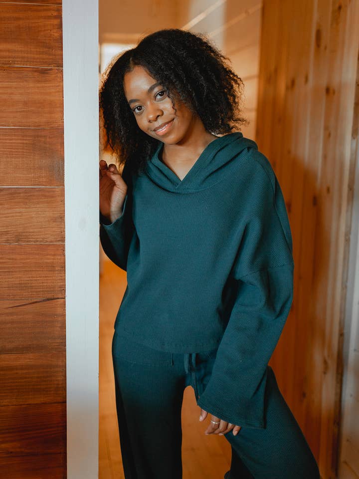 Blue Campbell Hoodie Knit Set for wholesale on Faire1