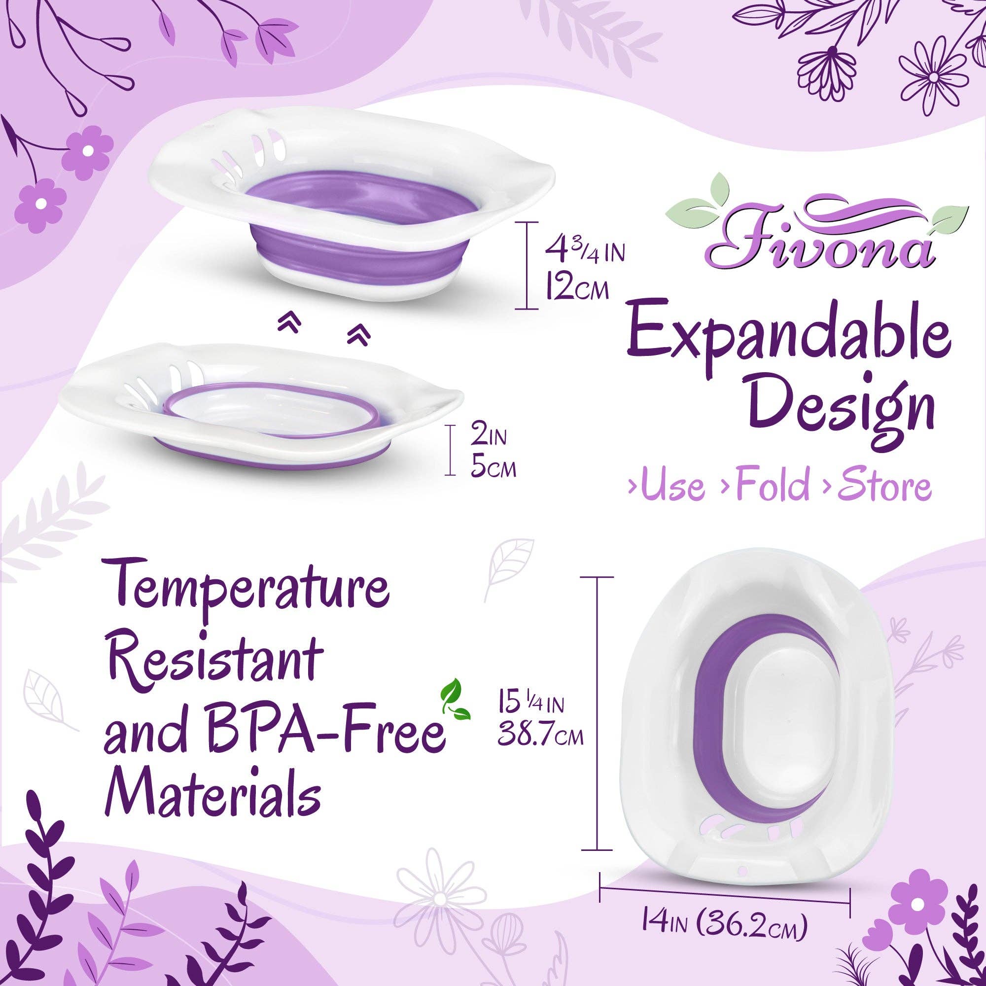 FIVONA - Wholesale Bath & Body Set - Yoni Steam Sitz Bath Seat for Postpartum and Hemorrhoids3