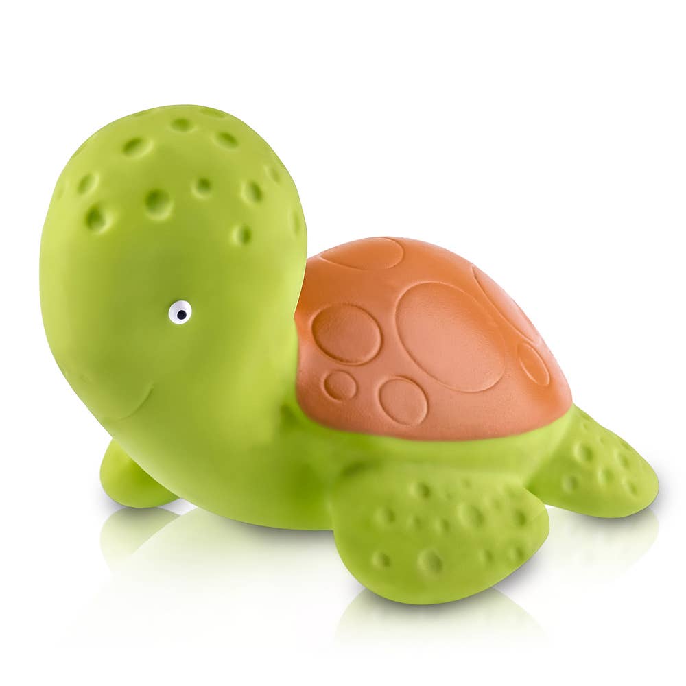 CaaOcho Natural Rubber Toys - Wholesale Bath Toy - Baby - Natural Rubber Turtle Non-Toxic Bath Toy, Mold-free design2