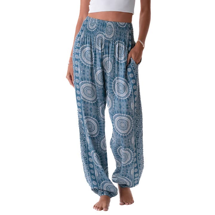 Lotus and Luna - Wholesale Pants - Women's - Sapphire Beach Harem Pants