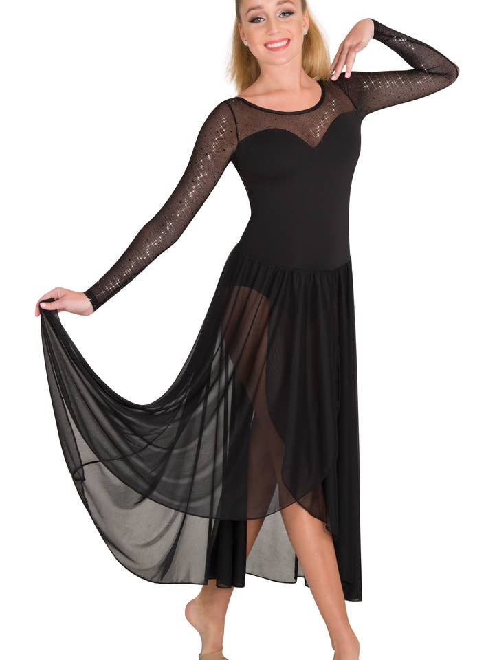 Longsleeve Dress Ladies-Performance - TW617 for wholesale by Body Wrappers