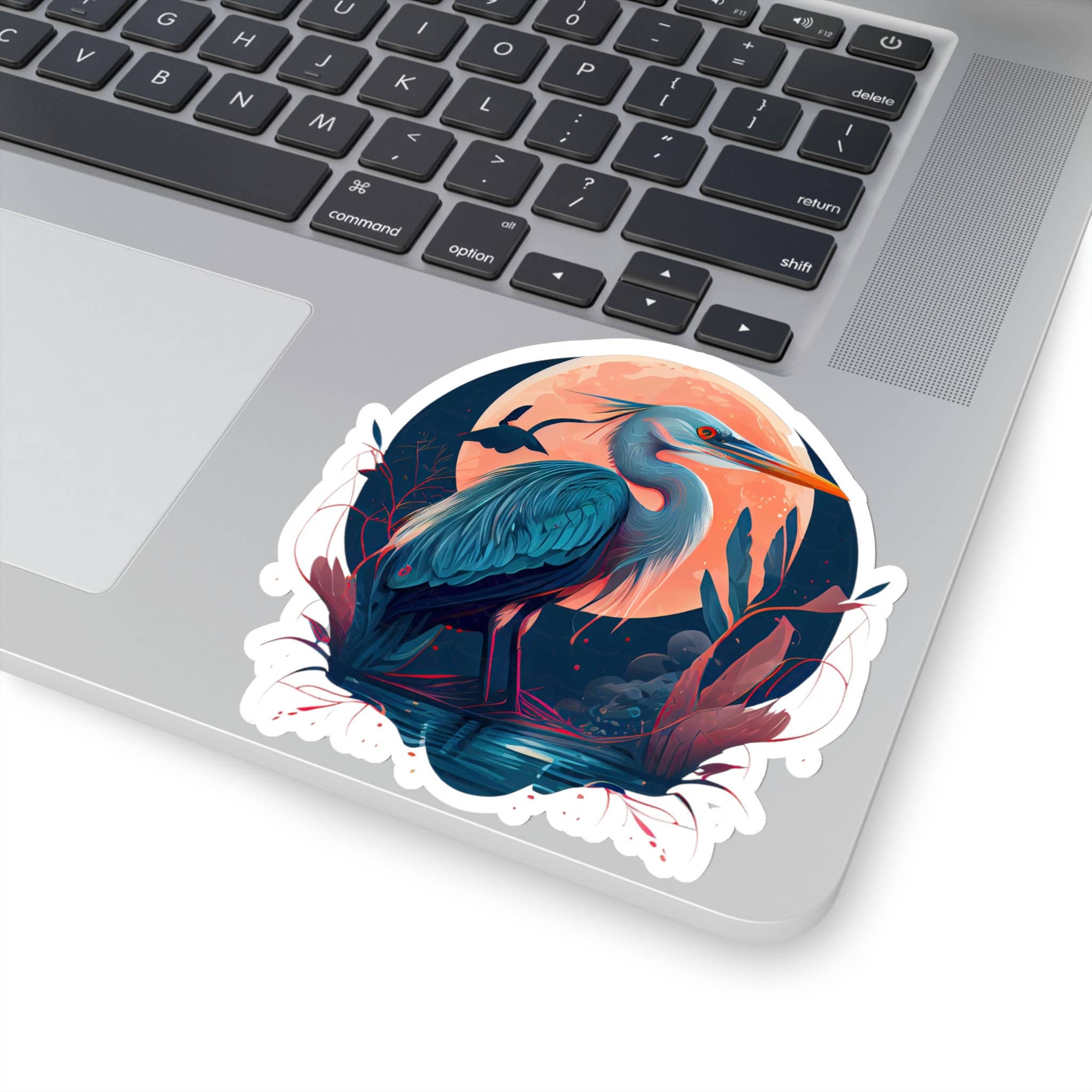 Smartstead Homestead - Wholesale Sticker - Waterproof Vinyl Sticker - Abstract Heron Silhouette Sunset7