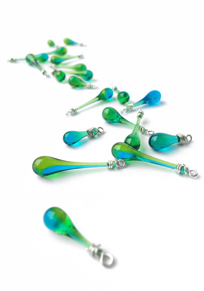 Sundrop Jewelry - Wholesale Pendant/Charm Necklace - Asymmetric Necklace with Loops of Silver Ribbon8