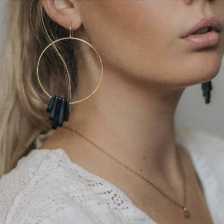 Goldie Jewelry - Wholesale Dangle Earrings - OCCULT HOOPS5