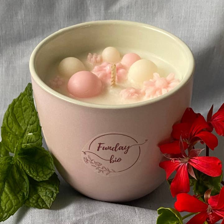 FUNDAYBIO - Wholesale Jar/Filled Candle - Freshness candle with organic essential oils 250g0