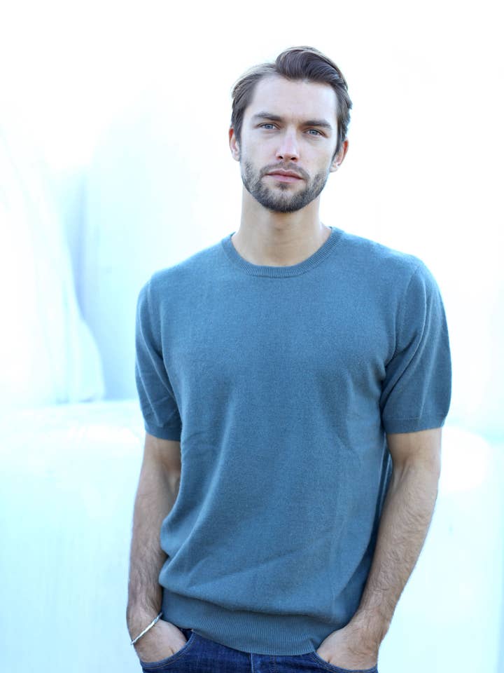 Cashmere Crew Neck T-shirt för wholesale av Bellemere