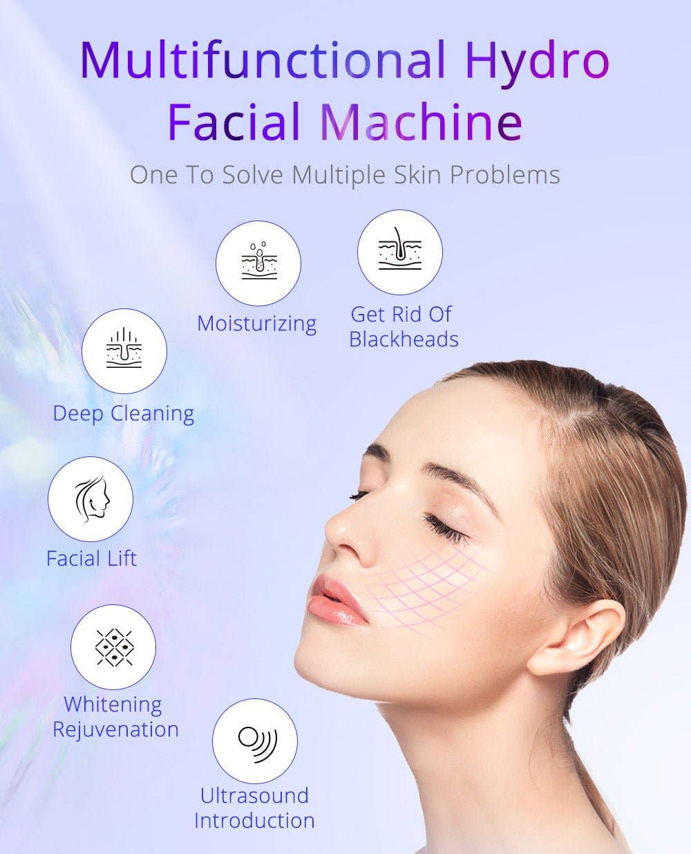 Cavitation Machines - Wholesale Electronic Skincare Device - Shape Tactics 6-in-1 Hydrodermabrasion Skin Rejuvenation System13