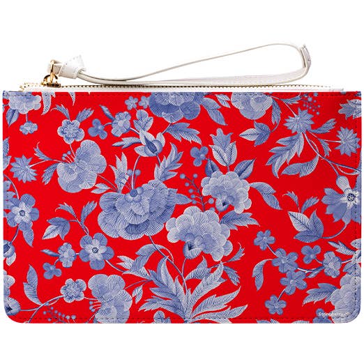 Bolsa de embreagem Chartwell Gardens Vermelha por atacado de Stringberry