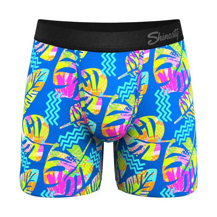 Das Oahu Rendezvous | Tropical Leaves Ball Hammock® Beutel-Unterwäsche für den Großhandel von Shinesty, Inc