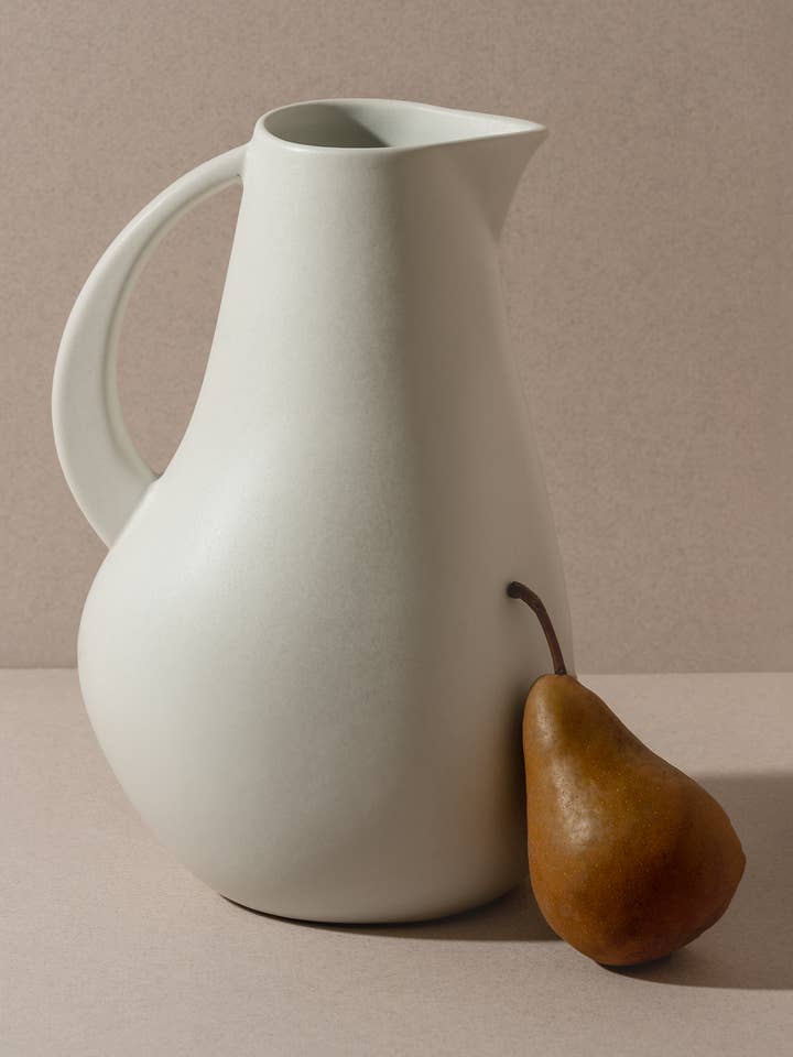 Handmade Stoneware Pitcher & Vase For Flowers | Kuduo 64 oz for wholesale by GHARYAN Stoneware & Olive Wood Tableware | Canada