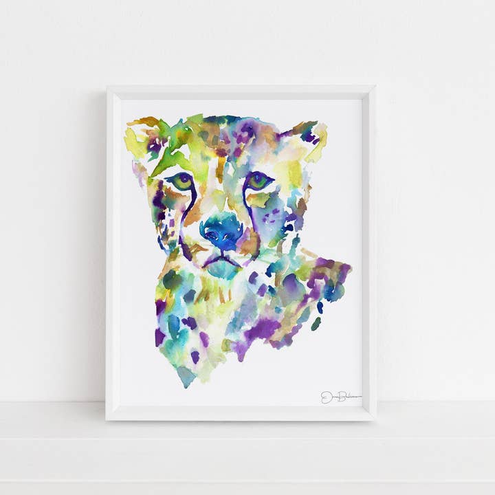 Impressão de chita em aquarela “Chester” por atacado de Jess Buhman Art