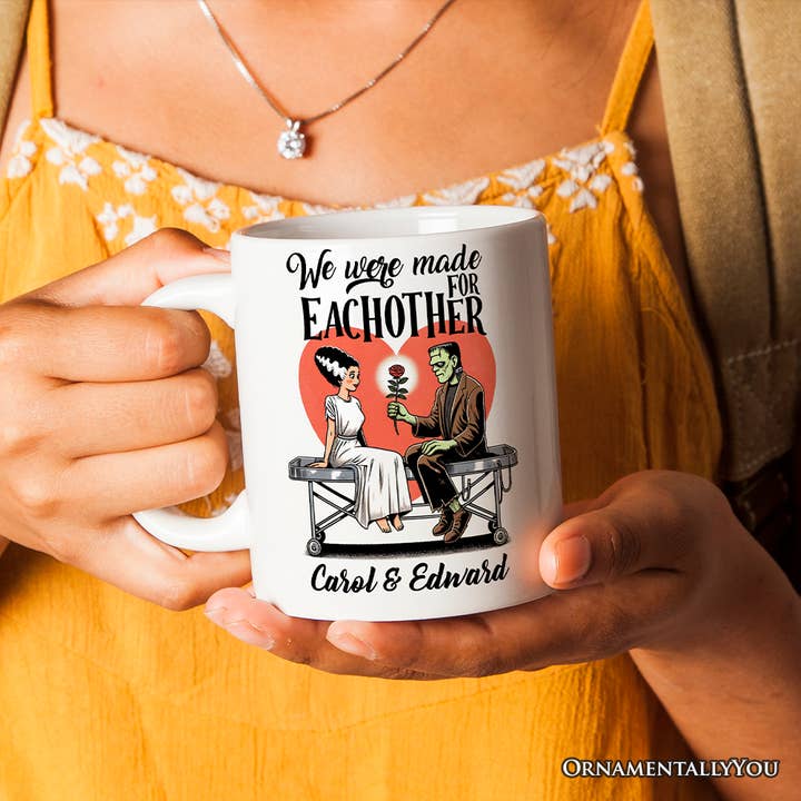OrnamentallyYou - Wholesale Coffee Mug - Vintage Frankenstein and Bride Mug for Couple5