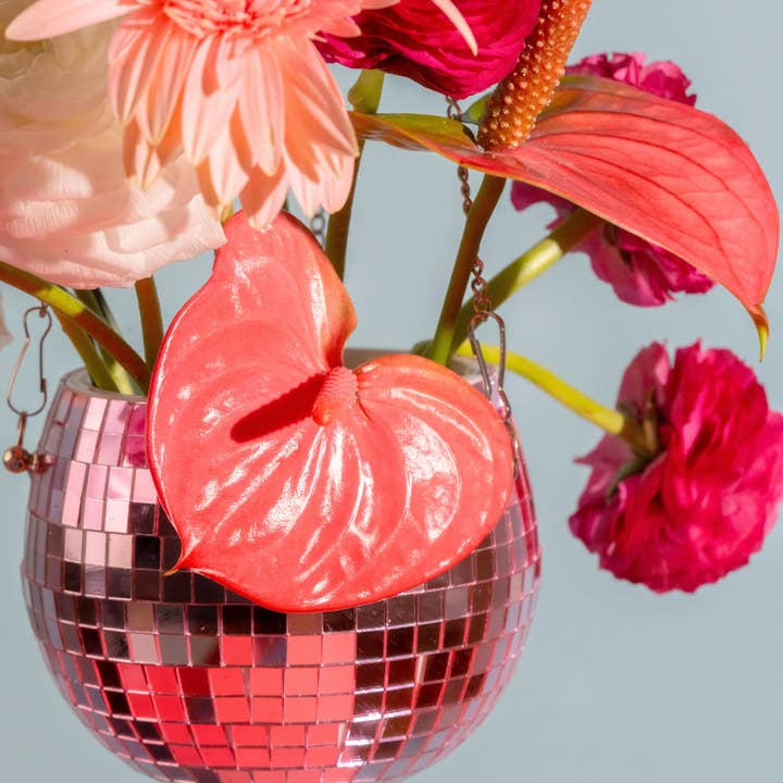 Filtrum Home - Wholesale Hanging Planter - Disco Ball Planter - Pink