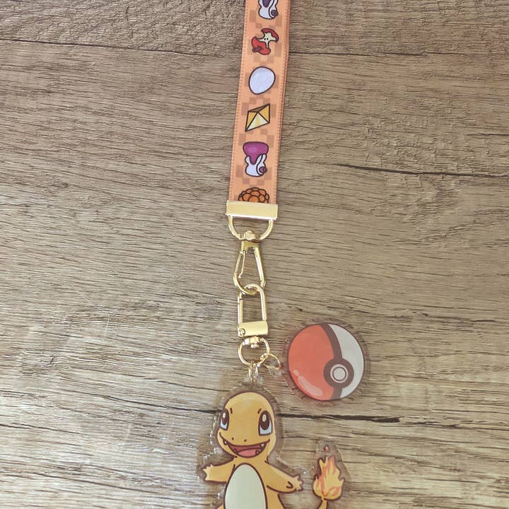 Sadsquatch - Wholesale Keychain Bracelet - Choose Your Starter - Cute Pokemon Wristlet Lanyard Keychain12
