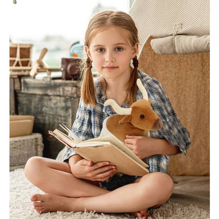 Cota Global - Wholesale Stuffed/Plush Toy - Kids & Baby - Plush - Standing Longhorn 7"6