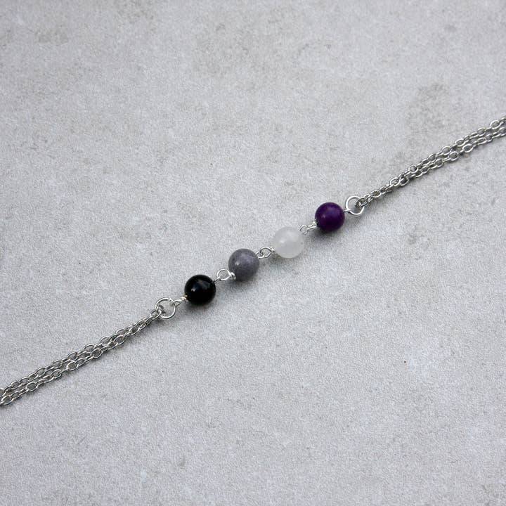 daniAWESOME - Wholesale Pendant/Charm Necklace - Asexual Pride Necklace - Pendant or Choker