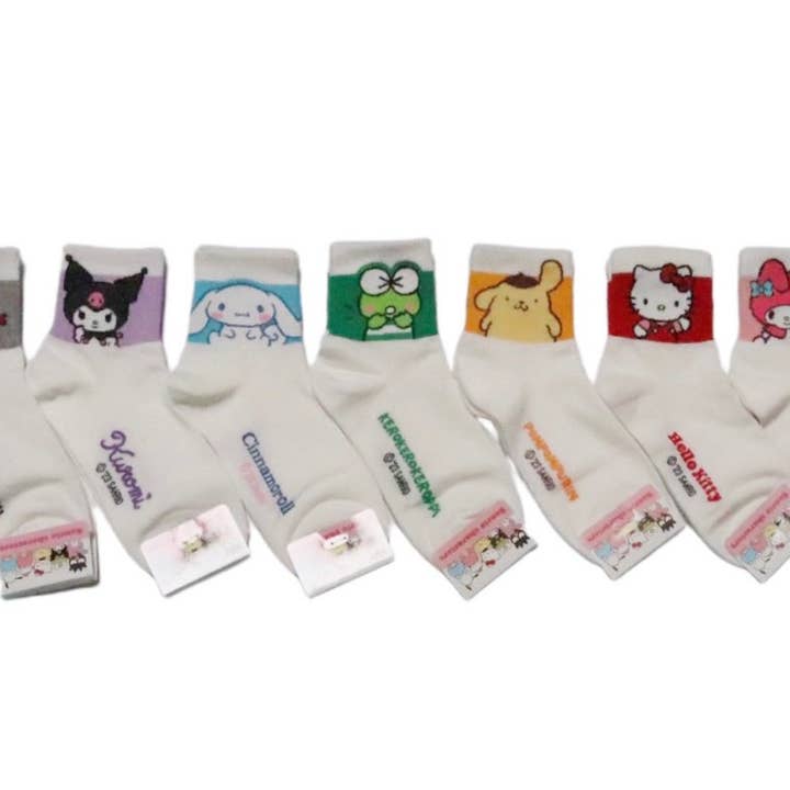 K-Wonderland - Wholesale Socks - Women's - Sanrio New 7Days Ankle line Soft Socks4