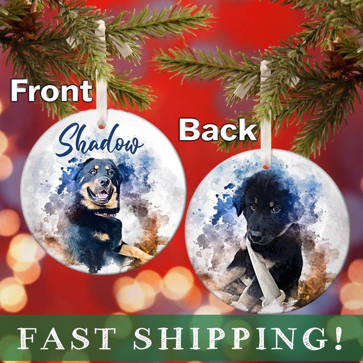 Black Sheep Lab - Wholesale Ornament - Custom Christmas Ornament Front and Back Print Logo or Photo3