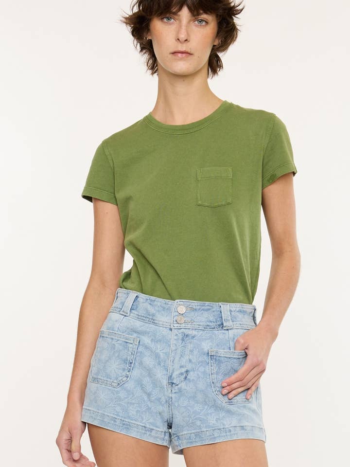 HIGH RISE SHORTS-KC2210L for wholesale by Kan Can USA