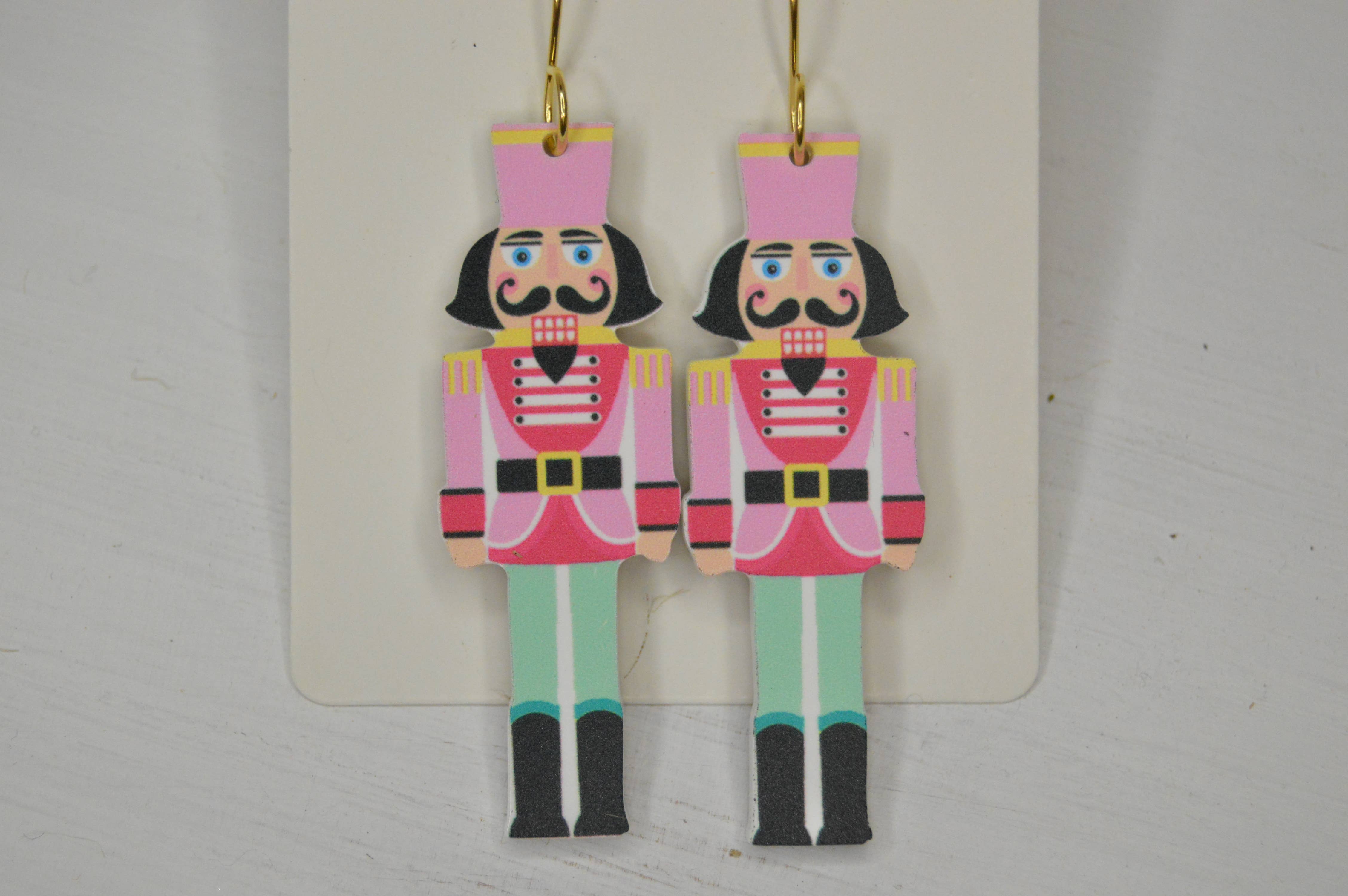 The Adorned Fox – wholesale Dangle earrings – Nutcracker Earrings, Christmas Earrings, Acrylic Earrings4