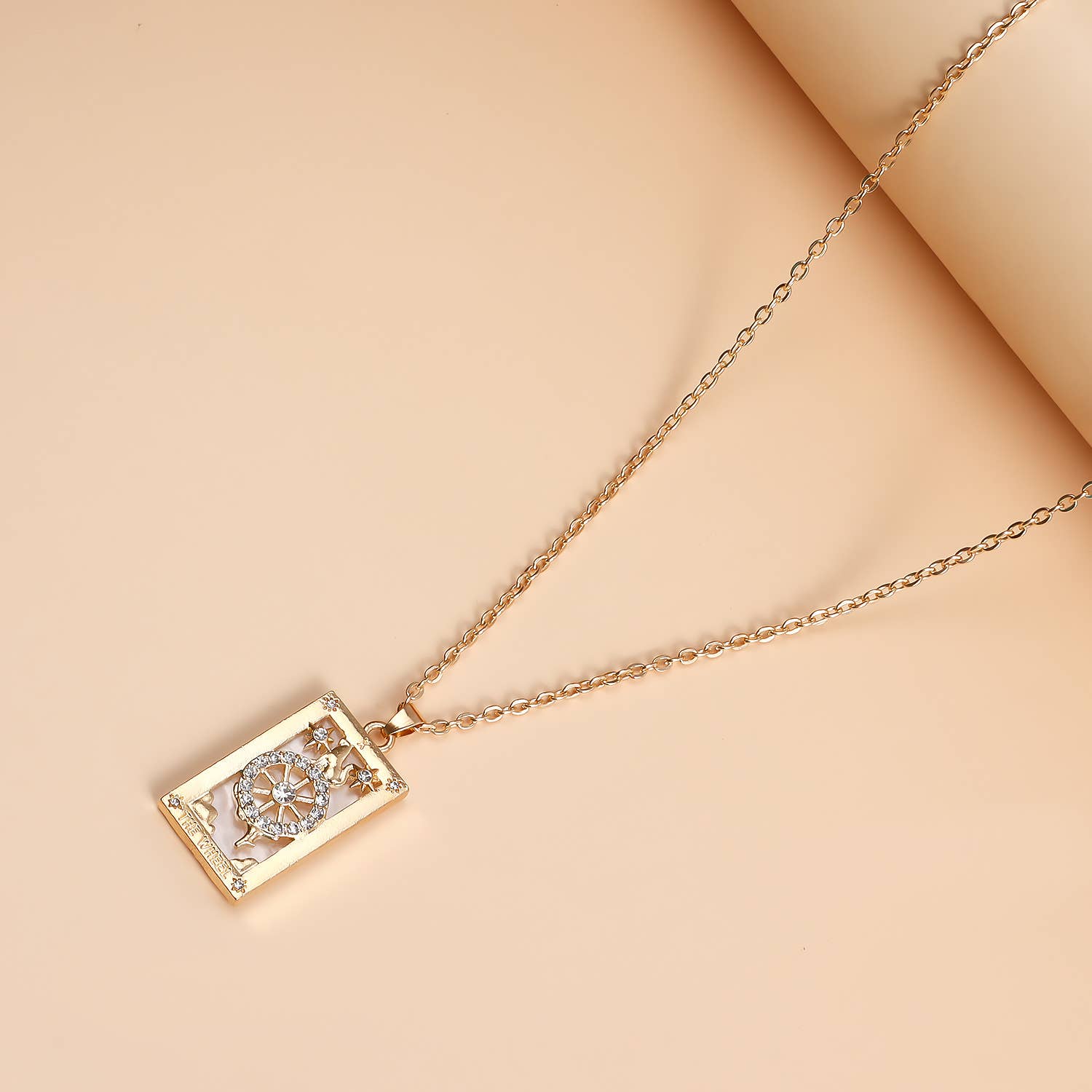 Gemscape UK - Wholesale Pendant/Charm Necklace - Tarot Design Necklace with Crystal - Chic Trendy Jewellery5