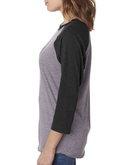 Total Apparel - Wholesale T-Shirt - Women's - Next Level 6051 - Unisex Triblend 3/4-Sleeve Raglan29