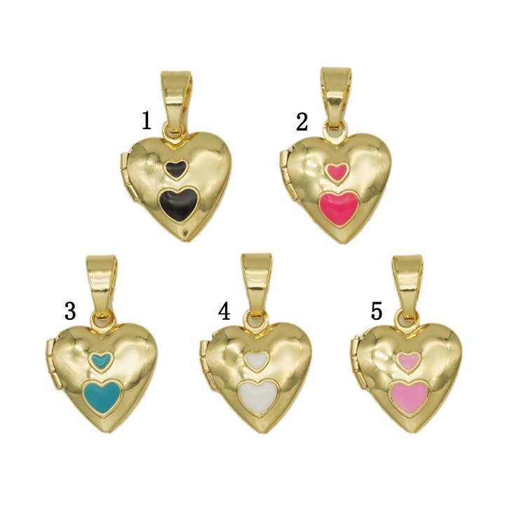 Lockets Enamel Heart Pendant, Sku#FH187 and other Purchase Wholesale locket pendants. Free Returns & Net 60 Terms on Faire trending on Faire.