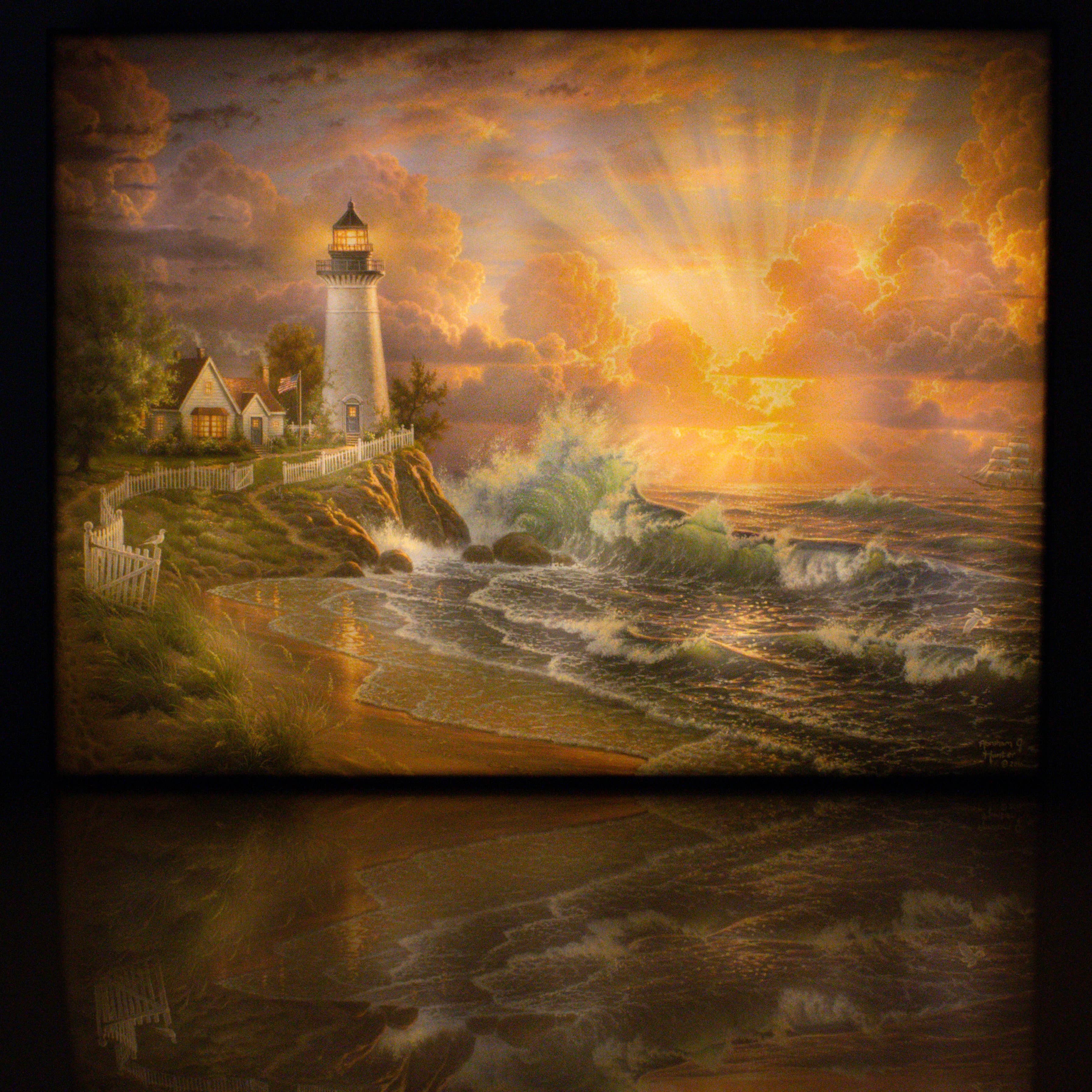 Glow Decor – wholesale Art print – Light of Hope 18x24 Fully Illuminated LED Wall Art2