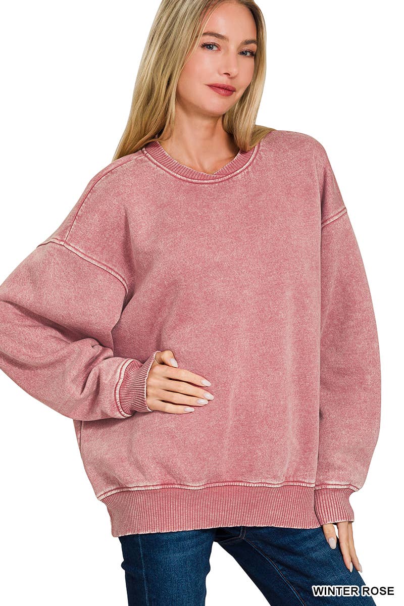 42POPS – Sweatshirt - Mulher por atacado – ',.._ Sweatshirt de Lã Polar Snow Wash112