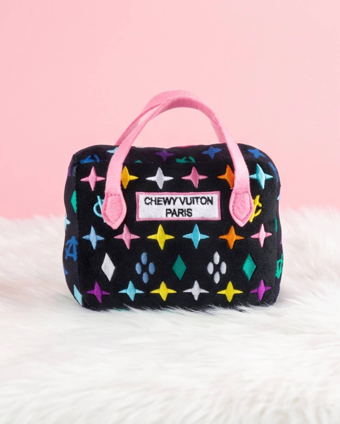 Haute Diggity Dog - Wholesale Pet Squeaky Toy - Dog - Black Monogram Chewy Vuiton Handbag Squeaker Dog Toy8