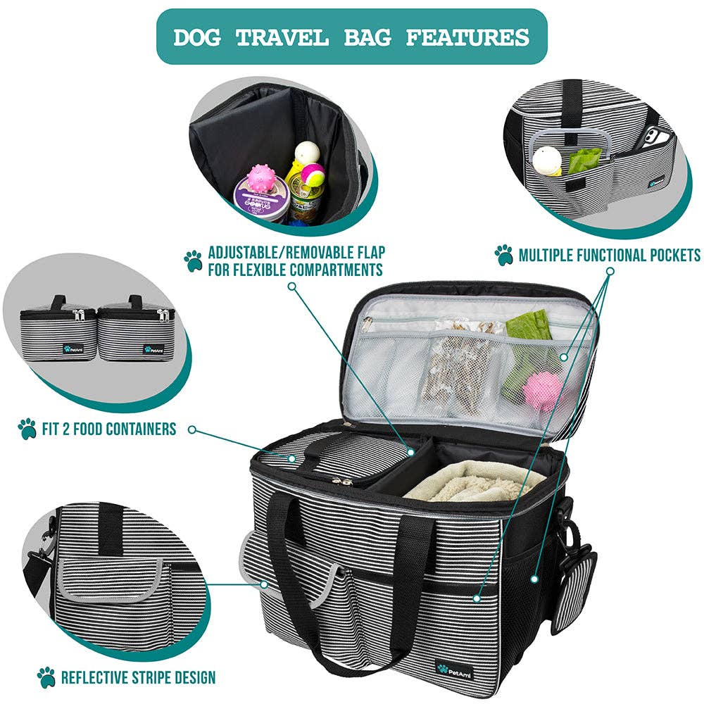 PetAmi - Vendita all'ingrosso Trasportino - Cani e gatti - Borsa Organizer Deluxe da Viaggio per Animali97