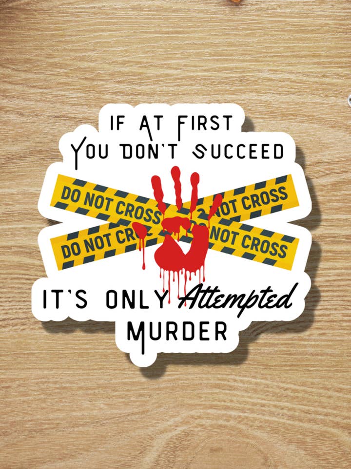 Autocollant Funny Only Tentative de pour la vente par Fyg & Company, LLC