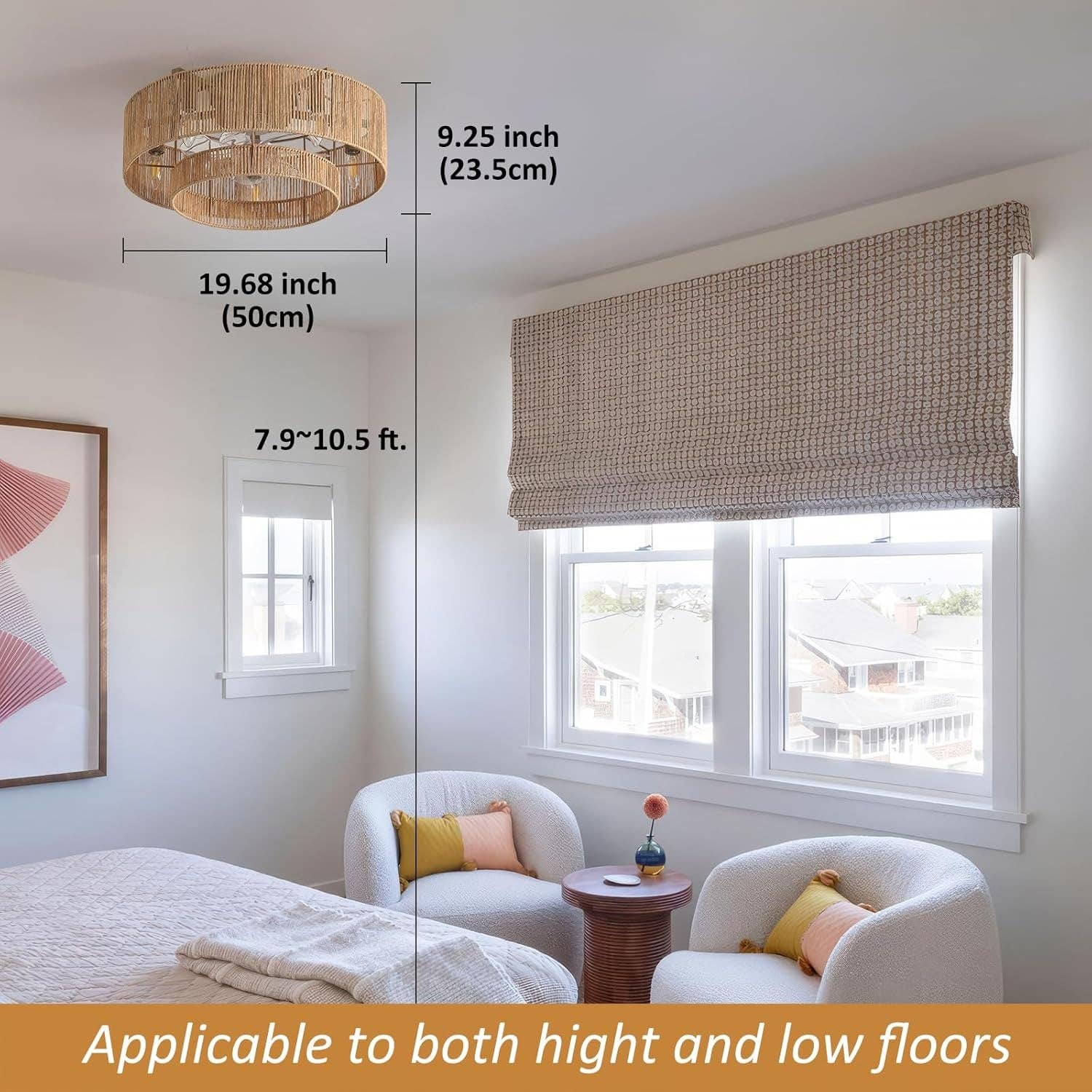 20 Inch Boho Rattan Ceiling Fan With Light And Remote for wholesale on Faire3