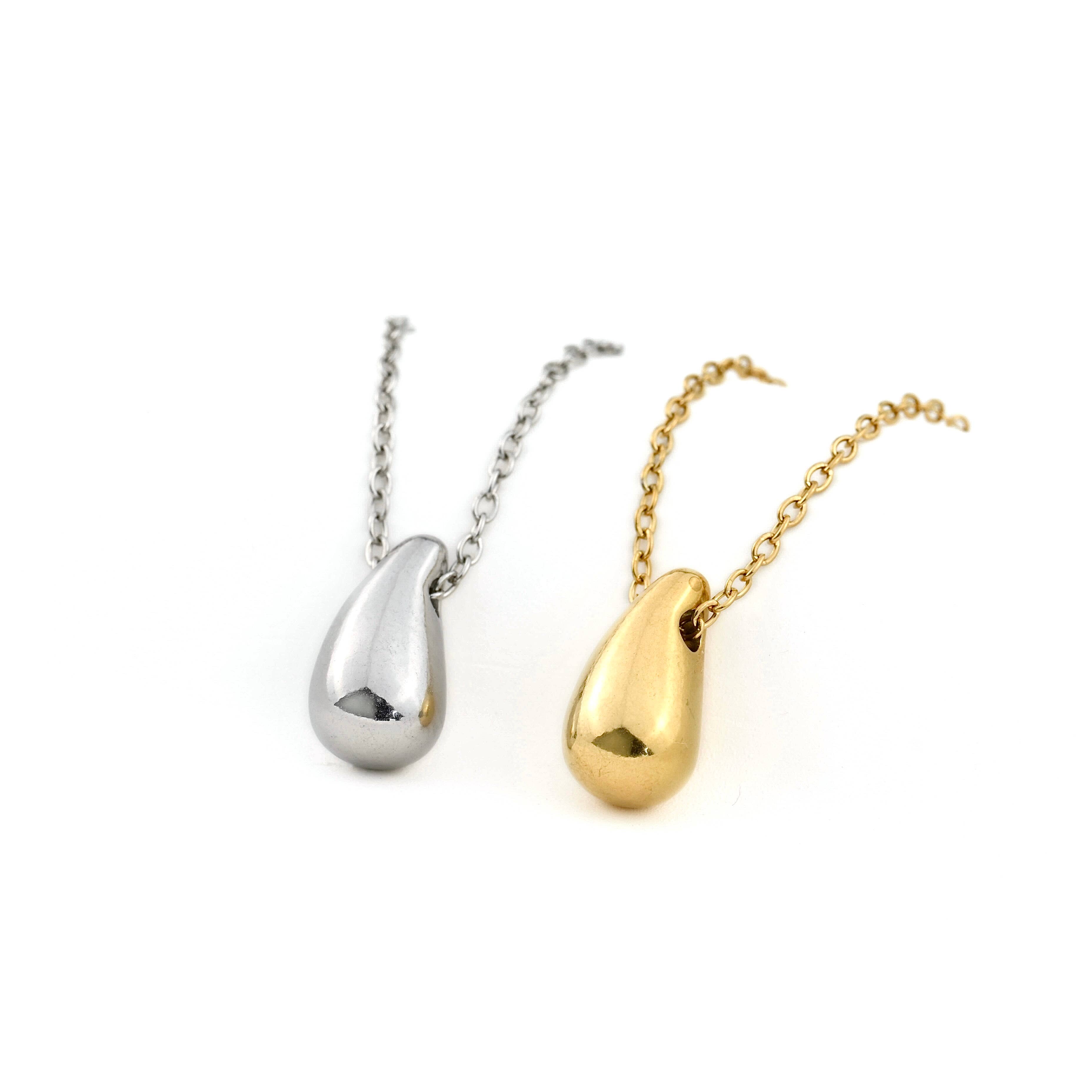 Blueyejewelry – wholesale Pendant/charm necklace – Tear Drop Pendant Necklace - Dainty Droplet Necklace8