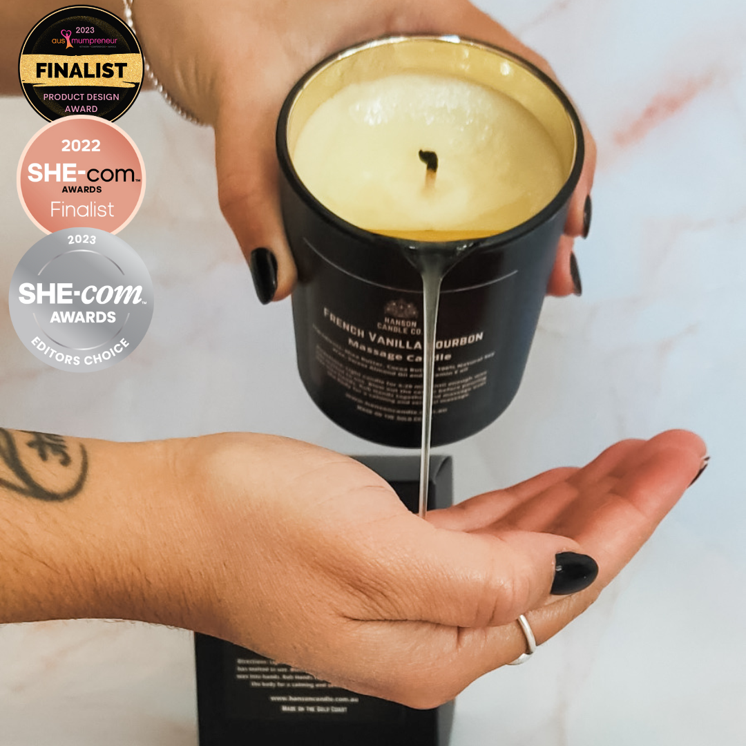 Hanson Candle Co. - Wholesale Jar/Filled Candle - Sensual Massage Candle - Matte Black13