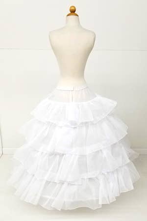 Chicas - Wholesale Skirt - Women's - One Size Fits All Tiered Ruffled Petticoat PC302-5-1