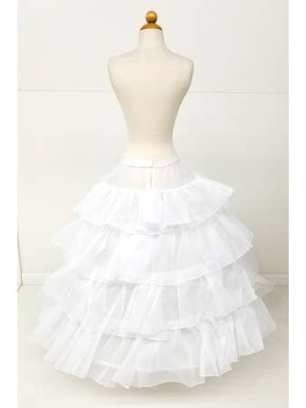 Chicas - Wholesale Skirt - Women's - One Size Fits All Tiered Ruffled Petticoat PC302-5-1
