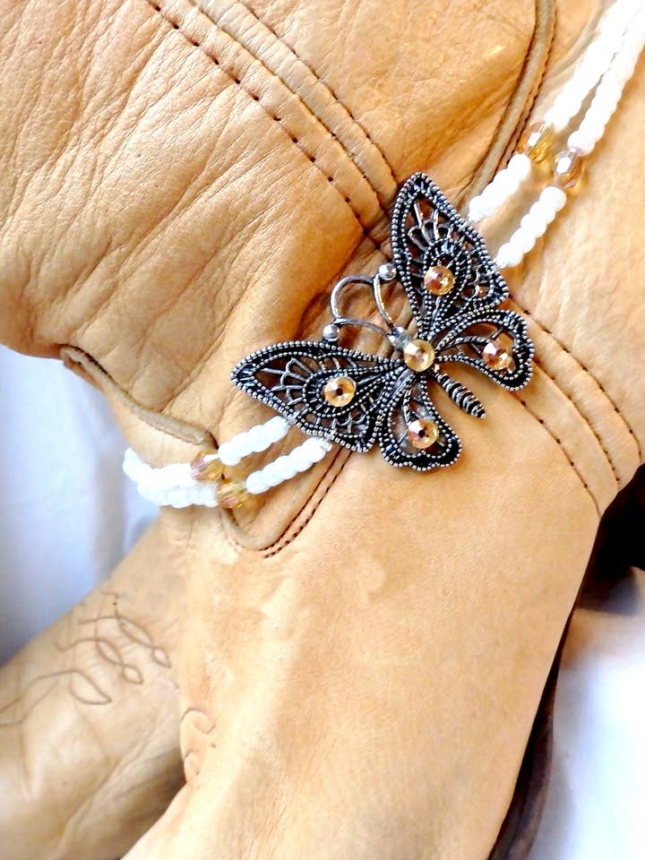 Boot Chains Butterfly Boot Jewelry Boot Charms for wholesale by AnkletAllure