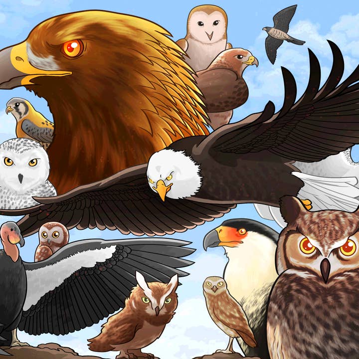 Puzzle raptors/oiseaux pour la vente par Rextooth Studios