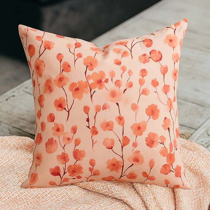 Mama and Tochter - Wholesale Chair cushion - Waterproof Outdoor Cushion Cover - Pink Floral0